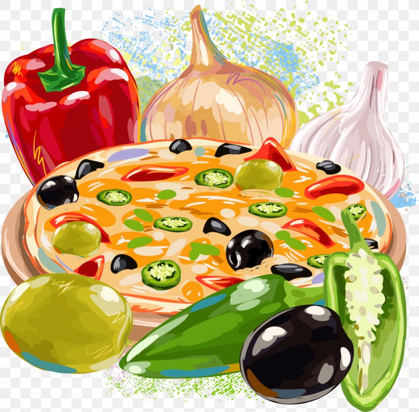 Pizza Hamburger Fast Food, PNG, 980x965px, Pizza, Cuisine, Diet Food, Dish, Fast Food Download Free