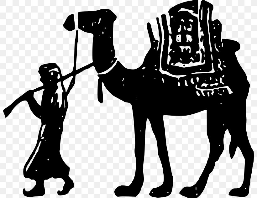 Camel Dog Colossus Clip Art, PNG, 800x632px, Camel, Black, Black And White, Camel Like Mammal, Cartoon Download Free