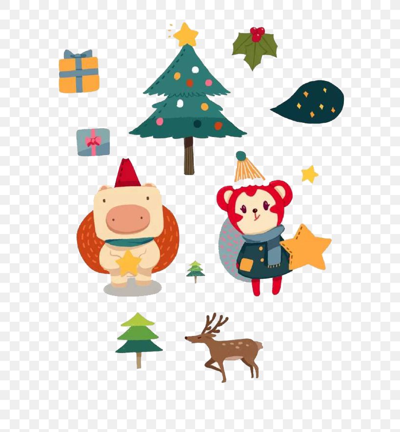 Christmas Tree Desktop Wallpaper Clip Art, PNG, 720x886px, Christmas Tree, Animal Figure, Artwork, Baby Toys, Christmas Download Free