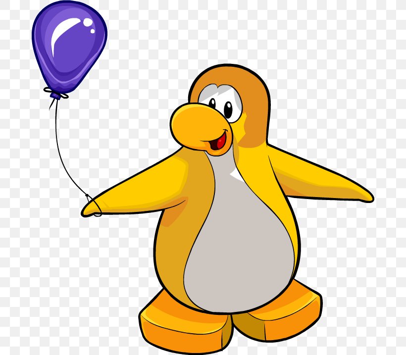 Club Penguin Yellow Original Penguin Little Penguin, PNG, 692x717px, Penguin, Area, Artwork, Beak, Bird Download Free