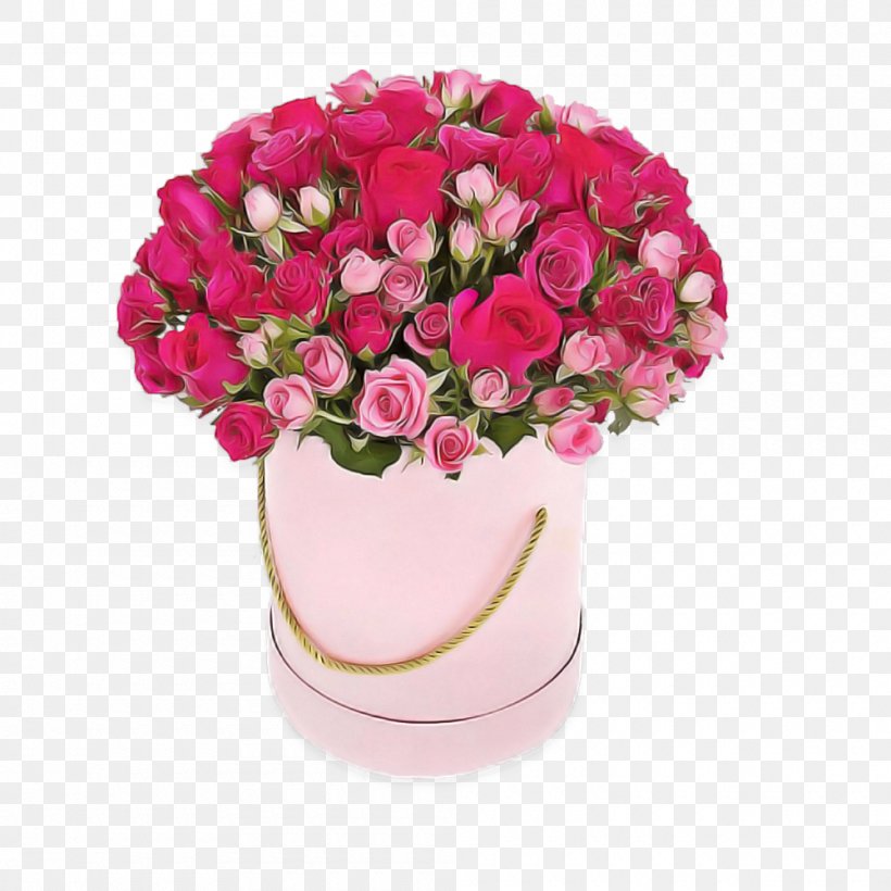 Flower Pink Flowerpot Plant Cut Flowers, PNG, 1000x1000px, Flower, Bouquet, Cut Flowers, Flowering Plant, Flowerpot Download Free