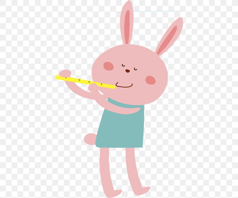 Rabbit Easter Bunny Pink Illustration, PNG, 600x683px, Rabbit, Art, Baby Toys, Cartoon, Designer Download Free
