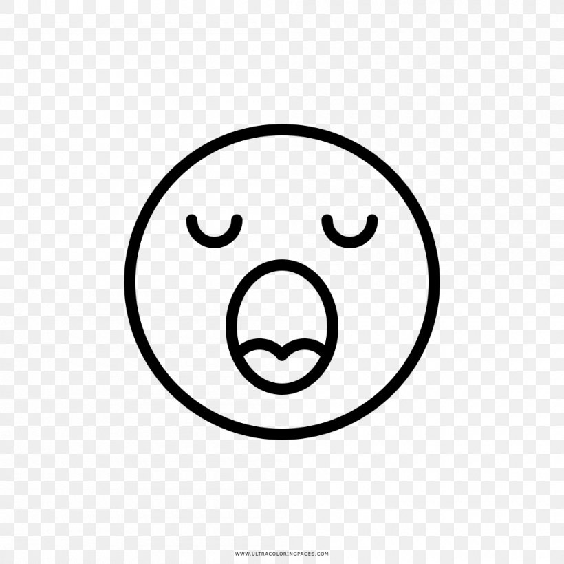 Emoji Smiley Drawing Line Art Coloring Book, PNG, 1000x1000px, Emoji, Area, Black, Black And White, Cartoon Download Free