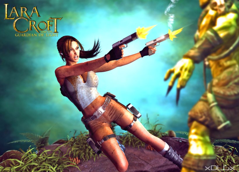 Lara Croft And The Guardian Of Light Tomb Raider: Underworld Video Game Crystal Dynamics, PNG, 1280x924px, Watercolor, Cartoon, Flower, Frame, Heart Download Free