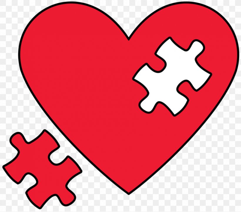 Jigsaw Puzzles Heart Clip Art, PNG, 900x792px, Watercolor, Cartoon, Flower, Frame, Heart Download Free