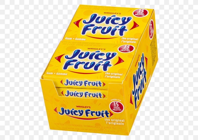 Chewing Gum Juicy Fruit Junk Food Tutti Frutti, PNG, 580x580px, Chewing Gum, Auglis, Electronic Arts, Flavor, Food Download Free