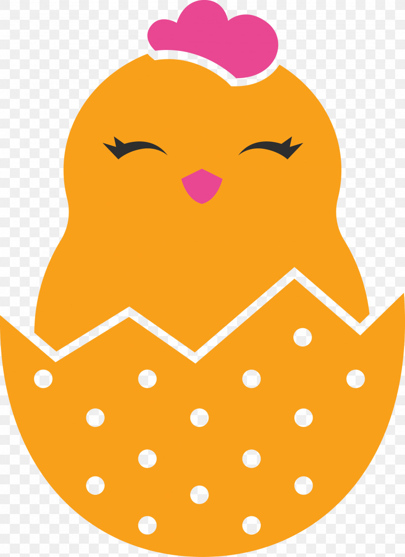 Chick In Eggshell Easter Day Adorable Chick, PNG, 2181x3000px, Chick In Eggshell, Adorable Chick, Easter Day, Polka Dot, Smile Download Free