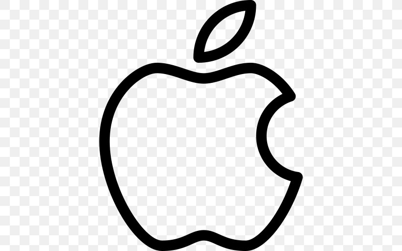 Apple Clip Art, PNG, 512x512px, Apple, Area, Black, Black And White, Computer Software Download Free