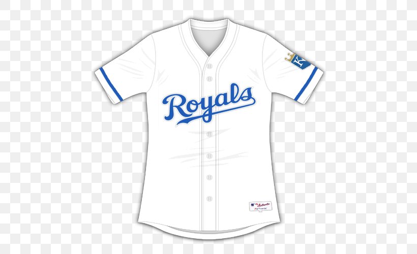 Sports Fan Jersey Kansas City Royals T-shirt Baseball Uniform, PNG, 500x500px, Sports Fan Jersey, Active Shirt, Area, Baseball, Baseball Uniform Download Free
