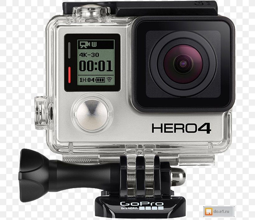 GoPro Hero 4 Action Camera Camcorder, PNG, 709x708px, Gopro Hero 4, Action Camera, Camcorder, Camera, Camera Accessory Download Free