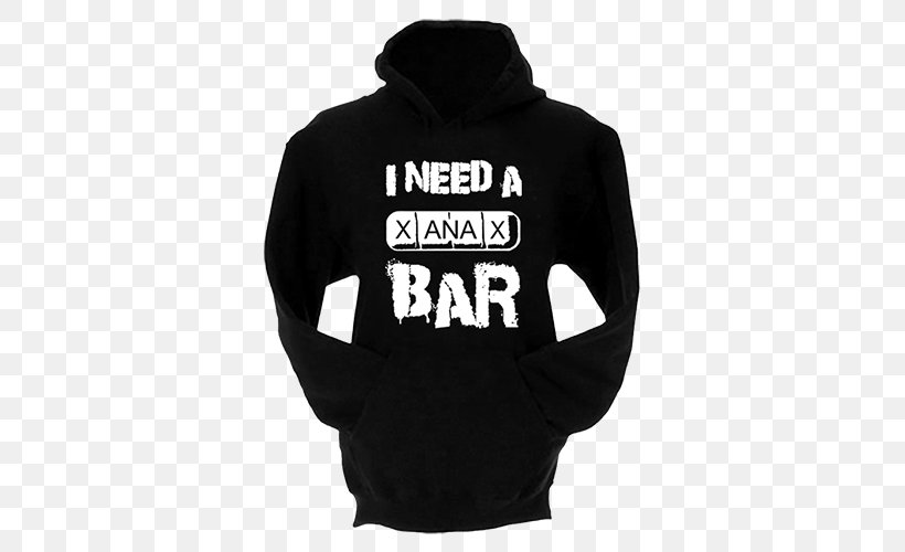 Hoodie T-shirt Clothing Xanax Bar Bluza, PNG, 500x500px, Hoodie, Alprazolam, Black, Black M, Bluza Download Free