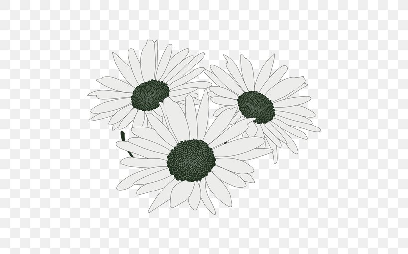 Common Daisy Flower Bouquet Floral Design Cut Flowers, PNG, 512x512px, Common Daisy, Black And White, Chrysanthemum, Chrysanths, Common Sunflower Download Free