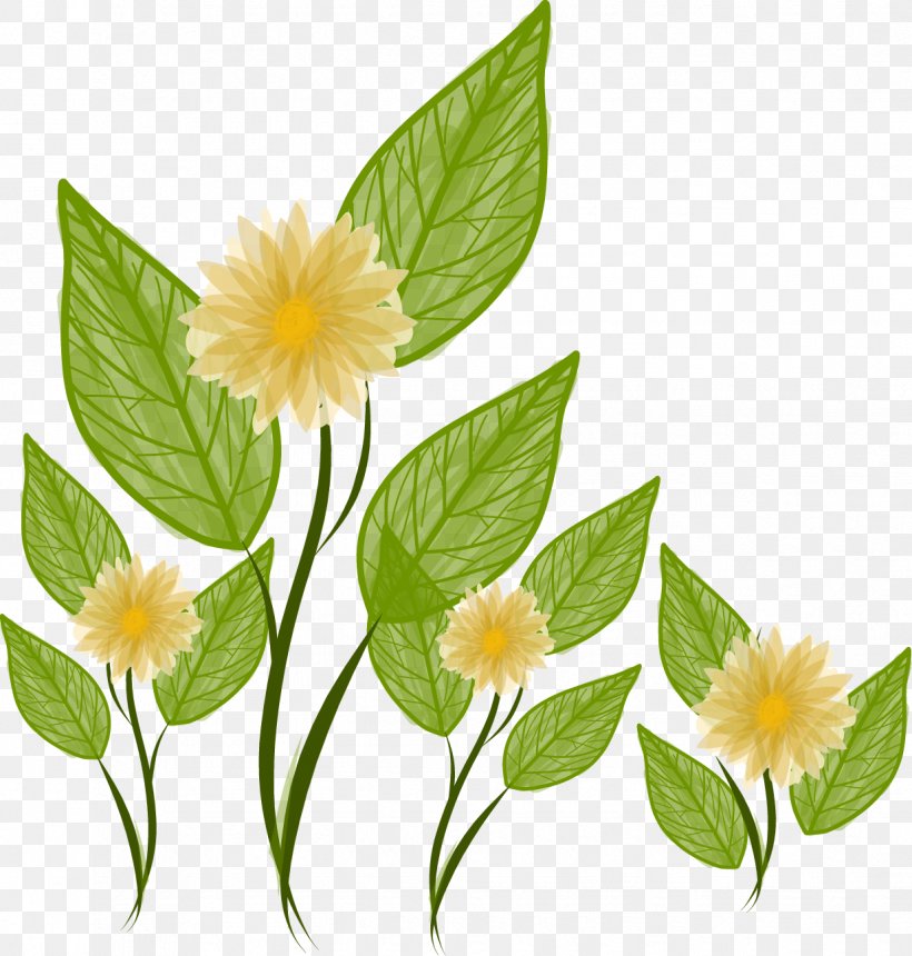Flower Landscape Yellow, PNG, 1235x1296px, Flower, Daisy Family, Floristry, Flowering Plant, Green Download Free