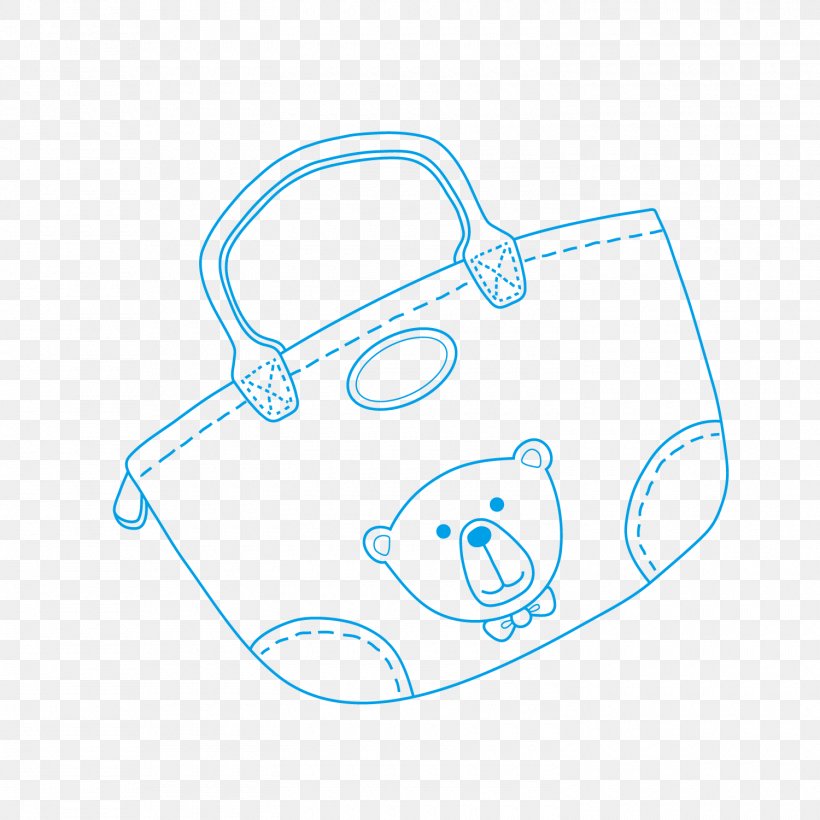 Handbag Illustration Stroke Design Image, PNG, 1500x1500px, Handbag, Animation, Area, Backpack, Blue Download Free