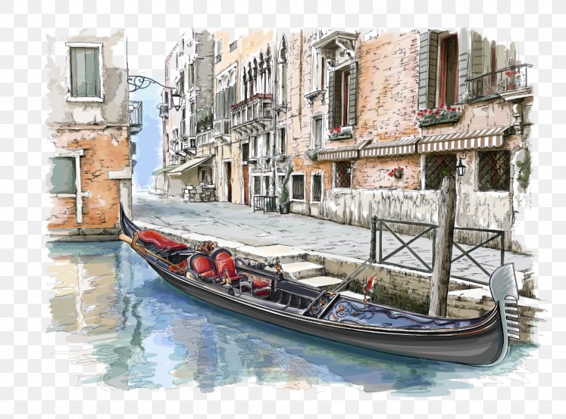 Venice Sketch III by Anna Gammans – Evergreen Art Cafe Daventry