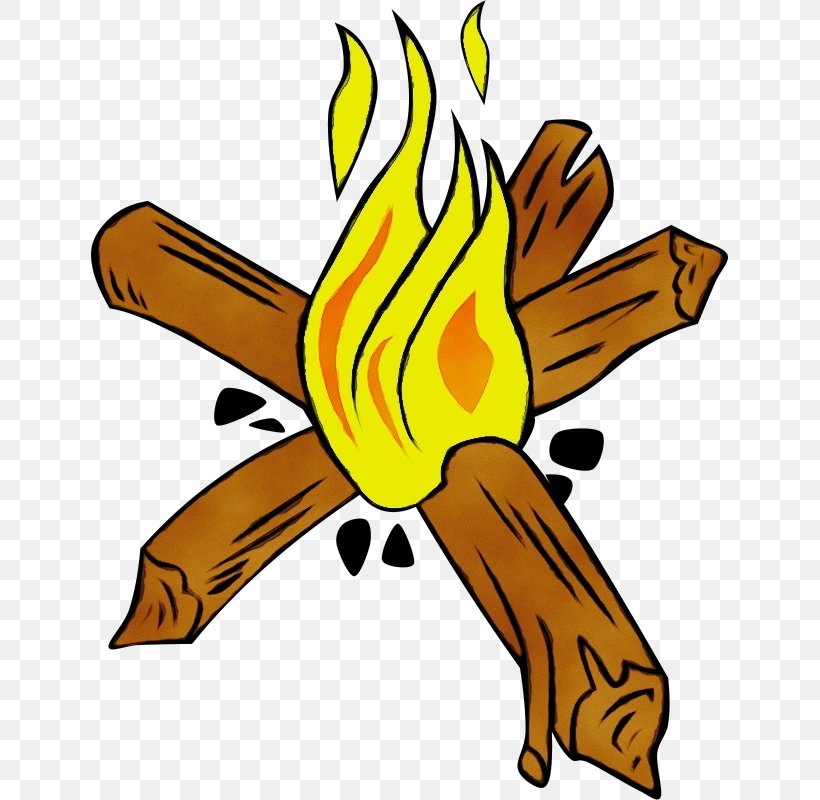 Campfire Cartoon, PNG, 637x800px, Watercolor, Bonfire, Campfire, Camping, Campsite Download Free