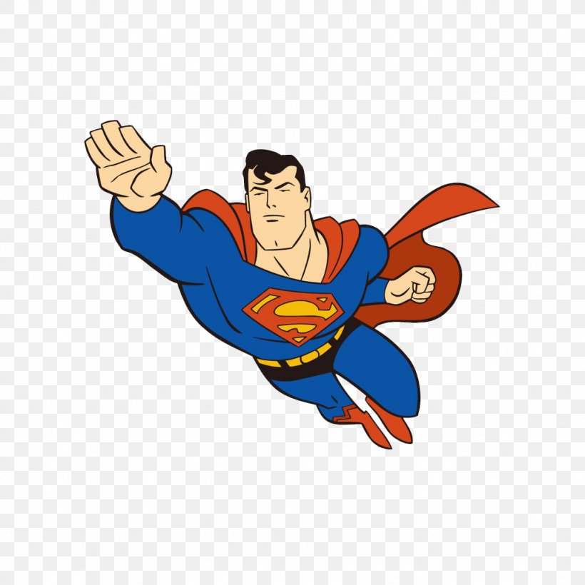 Clark Kent Cartoon Superhero, PNG, 1024x1024px, Superman, Arm, Cartoon, Fictional Character, Flight Download Free