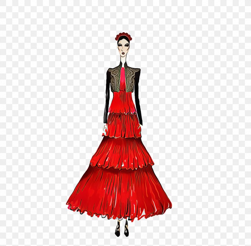 Clothing Red Dress Gown Victorian Fashion, PNG, 1280x1256px, Clothing, Costume, Costume Design, Dress, Fashion Download Free