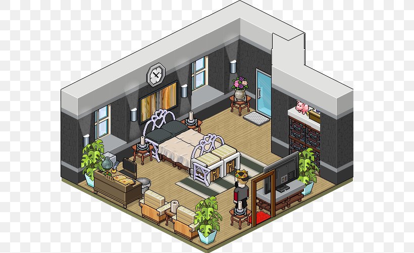 Habbo Apartment House Real Estate Living Room, PNG, 580x501px, Habbo, Apartment, Elevation, Home, House Download Free