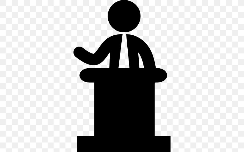 Podium Businessperson Lectern Clip Art, PNG, 512x512px, Podium, Artwork, Black And White, Business, Businessperson Download Free