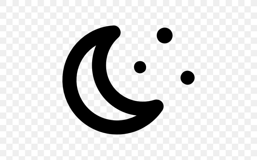 Symbol Clip Art, PNG, 512x512px, Symbol, Black, Black And White, Crescent, Emoticon Download Free
