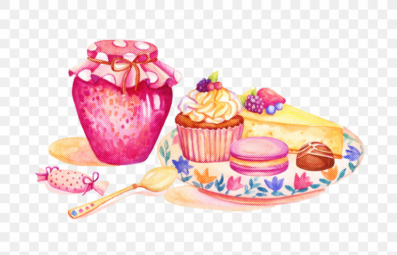 Food Baking Cup Pink Cupcake Dessert, PNG, 1280x823px, Food, Baked Goods, Baking Cup, Cake, Cuisine Download Free