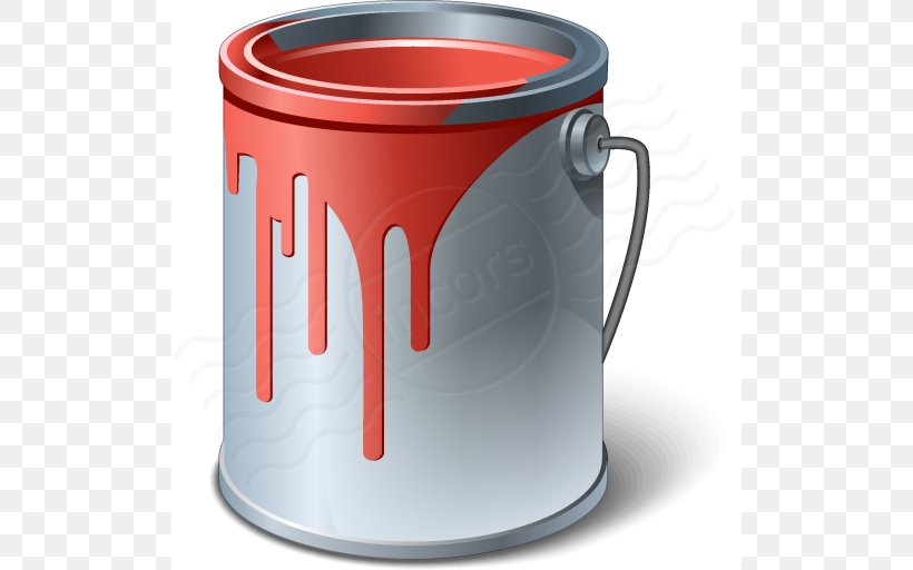 Painting Bucket Clip Art, PNG, 512x512px, Paint, Blue, Bucket, Cup, Drinkware Download Free