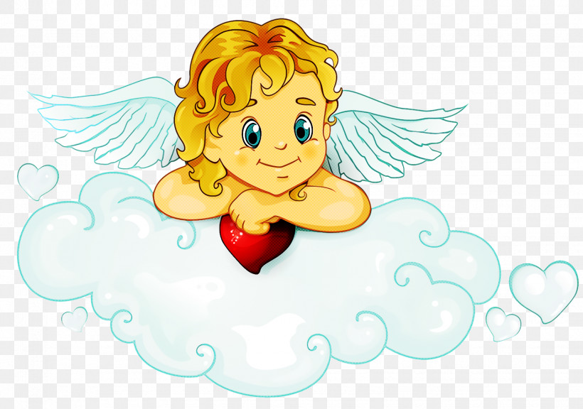 Valentines Day Heart, PNG, 1530x1076px, Valentines Day Heart, Angel, Cartoon, Cupid, Mermaid Download Free