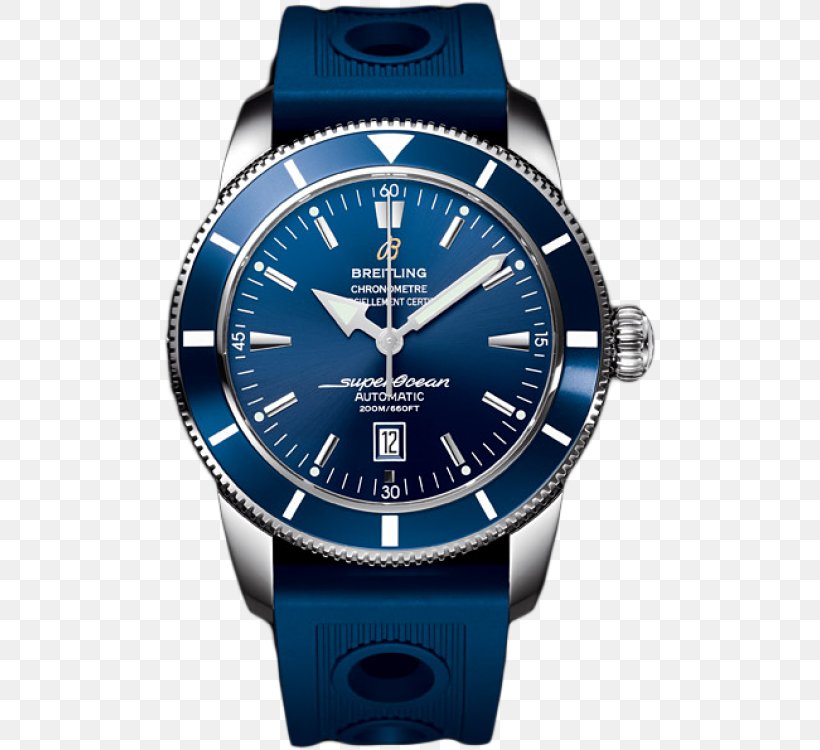 Breitling SA Superocean Automatic Watch Chronograph, PNG, 750x750px, Breitling Sa, Automatic Watch, Blue, Brand, Bucherer Group Download Free