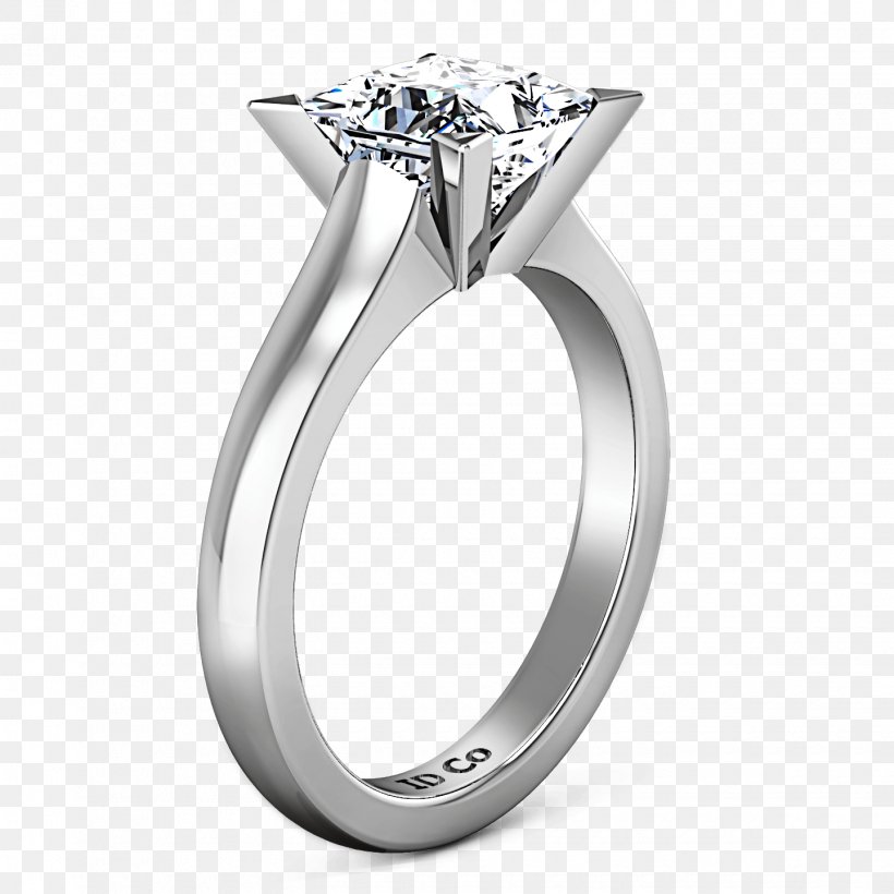 Diamond Princess Cut Engagement Ring Eternity Ring, PNG, 1440x1440px, Diamond, Body Jewellery, Body Jewelry, Carat, Cut Download Free