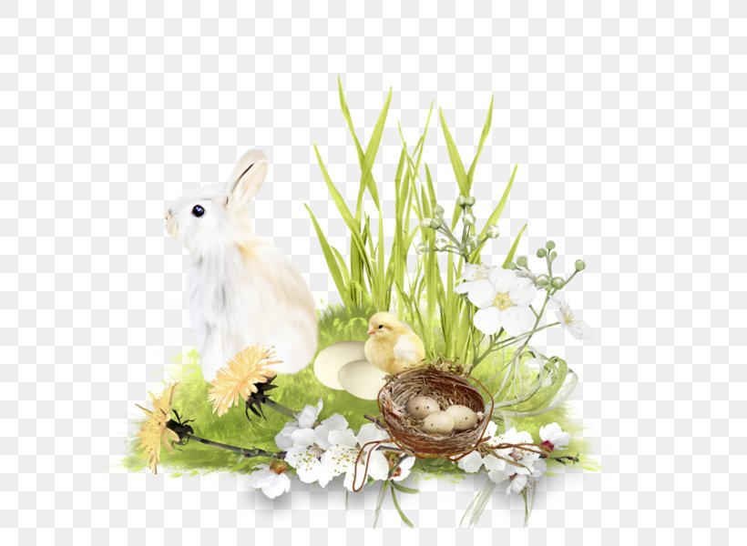 Domestic Rabbit Clip Art, PNG, 600x600px, Domestic Rabbit, Drawing, Easter, Floral Design, Flower Download Free