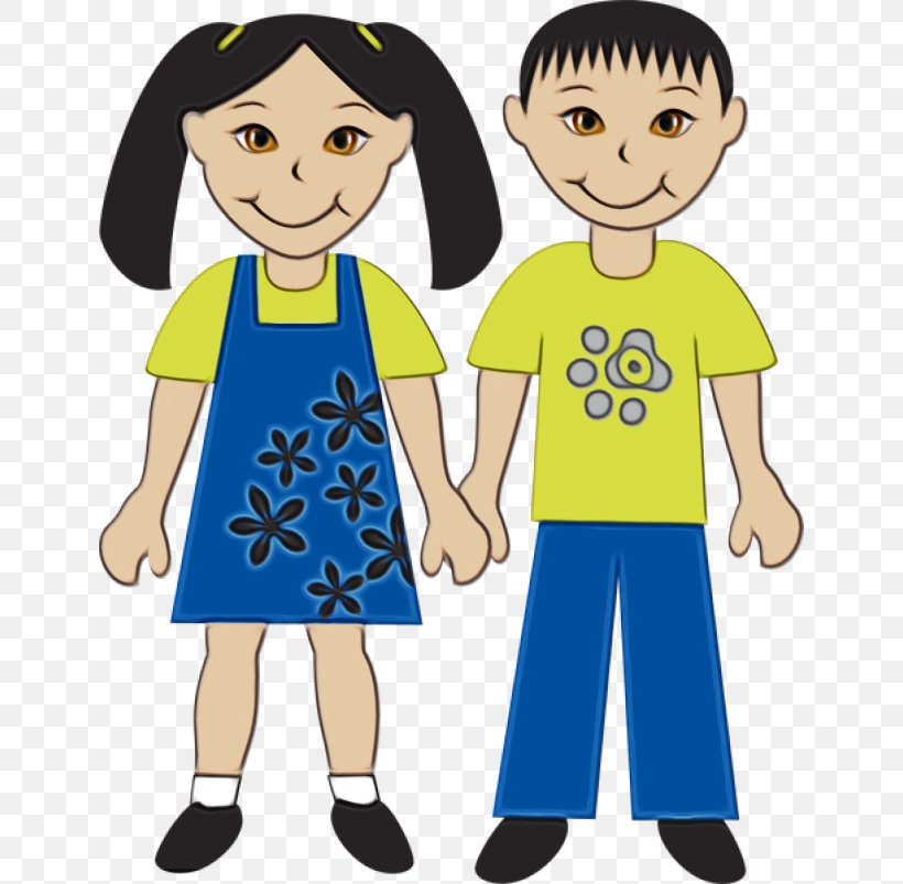 Holding Hands, PNG, 640x803px, Watercolor, Cartoon, Child, Fun, Gesture Download Free