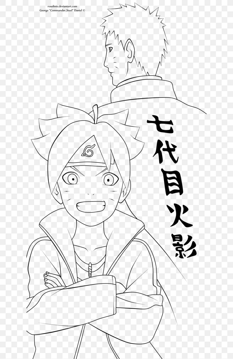 Line Art Naruto Uzumaki Sasuke Uchiha Sarada Uchiha, PNG, 634x1261px, Watercolor, Cartoon, Flower, Frame, Heart Download Free