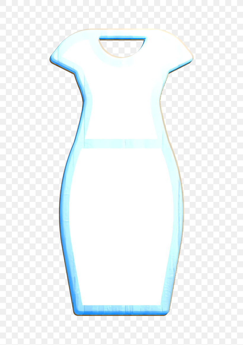 Midi Dress Icon Clothes Icon Pencil Dress Icon, PNG, 586x1162px, Midi Dress Icon, Aqua, Clothes Icon, Clothing, Cocktail Dress Download Free