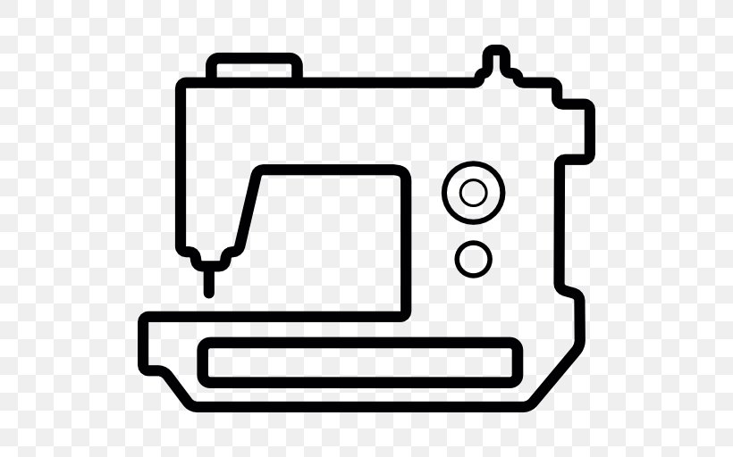 Sewing Machines Textile T-shirt Clothing, PNG, 512x512px, Sewing Machines, Area, Auto Part, Black, Black And White Download Free