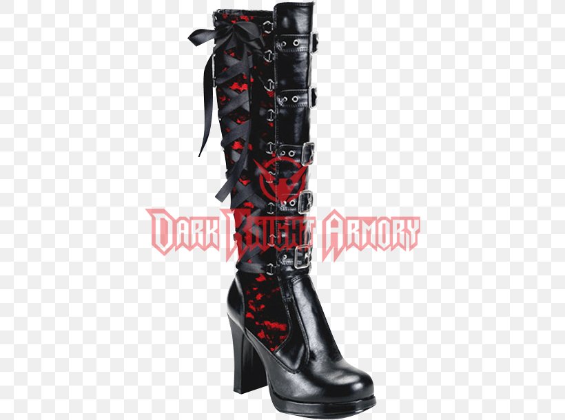 Knee-high Boot High-heeled Shoe Thigh-high Boots Gothic Fashion, PNG, 610x610px, Kneehigh Boot, Ballet Flat, Boot, Brothel Creeper, Clothing Download Free