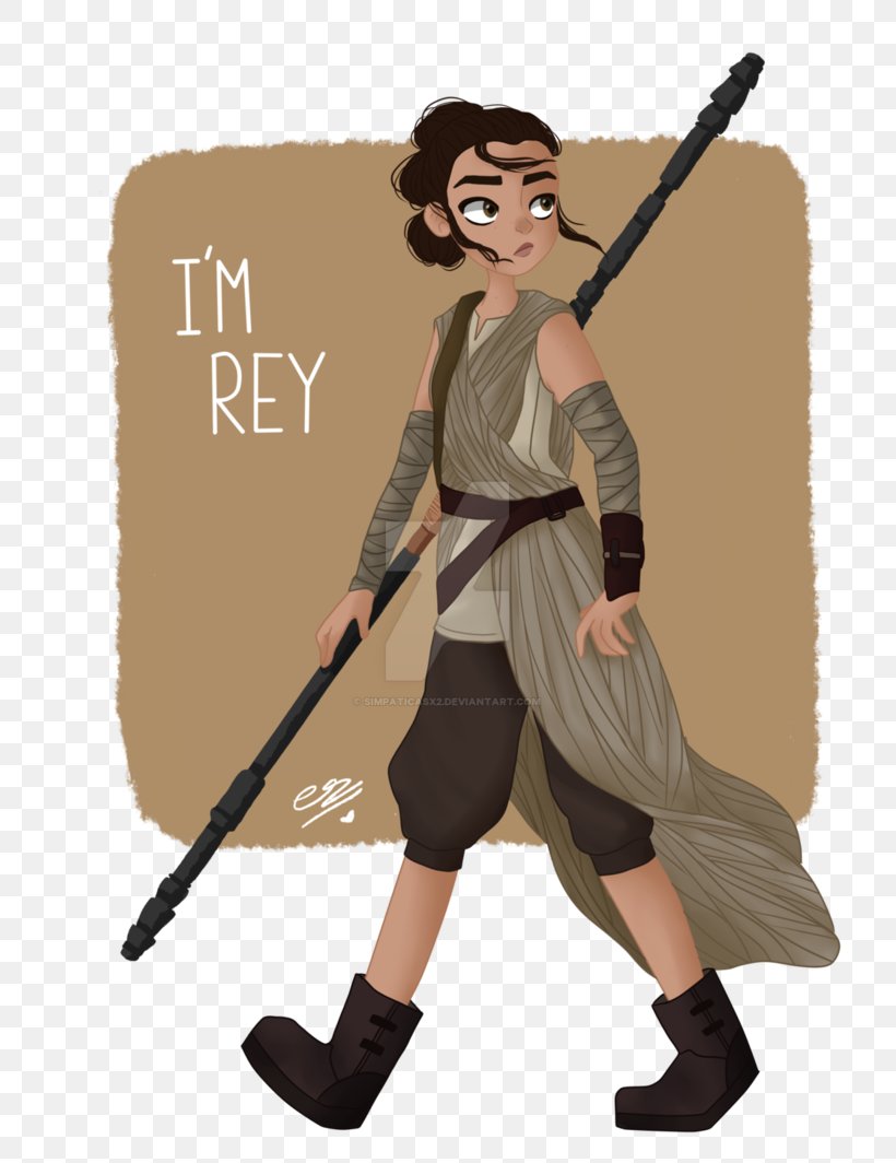 Rey Kylo Ren Star Wars Drawing, PNG, 751x1064px, Rey, Art, Baseball Equipment, Cartoon, Character Download Free