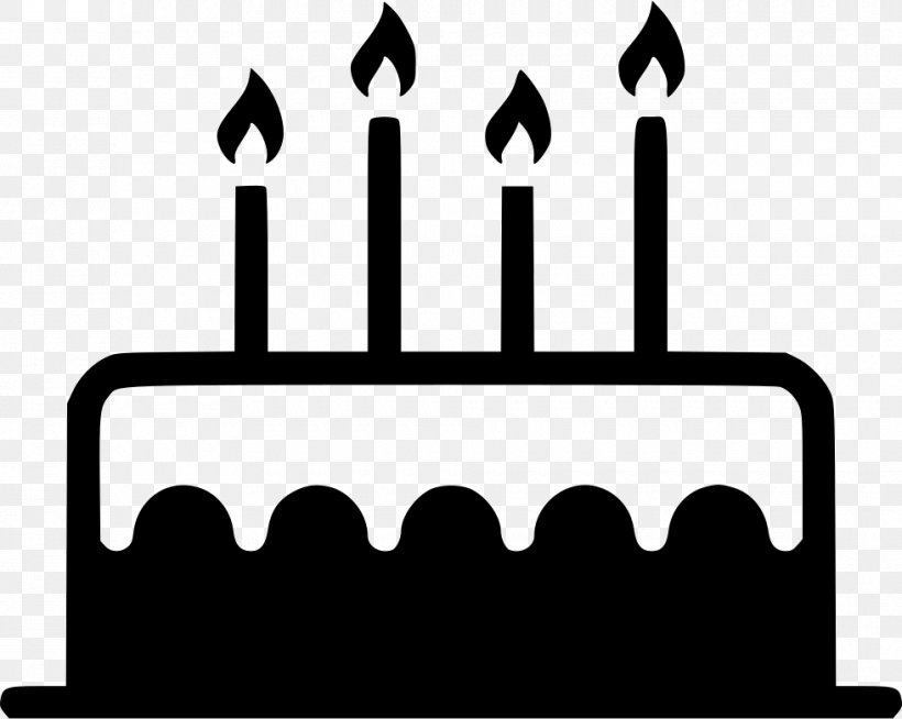 Birthday Cake Clip Art, PNG, 980x782px, Birthday Cake, Birthday, Black, Black And White, Brand Download Free