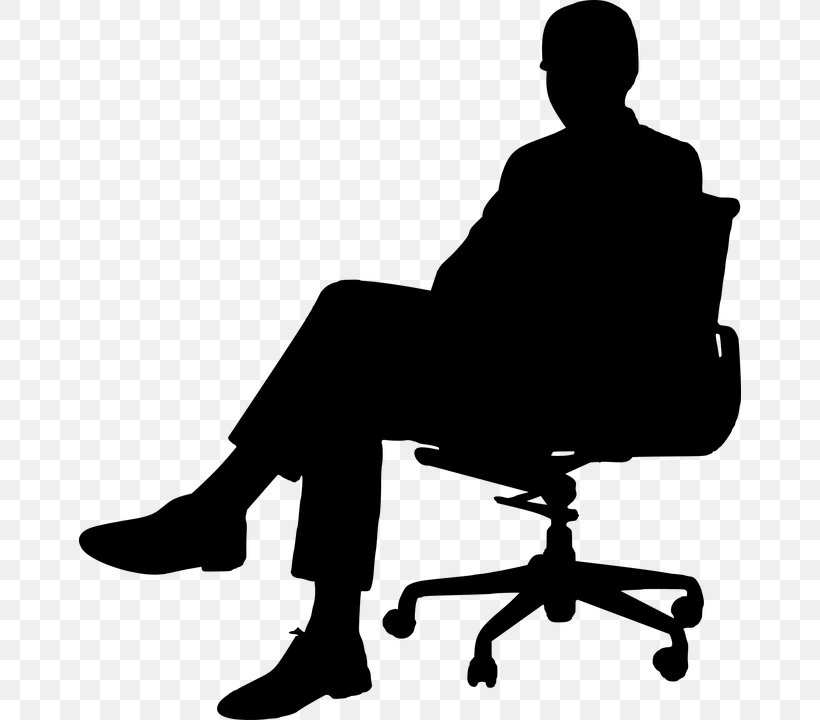 Office & Desk Chairs Clip Art, PNG, 662x720px, Office Desk Chairs, Black, Black And White, Business, Chair Download Free