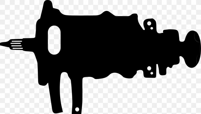 Clip Art Cattle Silhouette Black M, PNG, 980x556px, Cattle, Black, Black And White, Black M, Monochrome Download Free