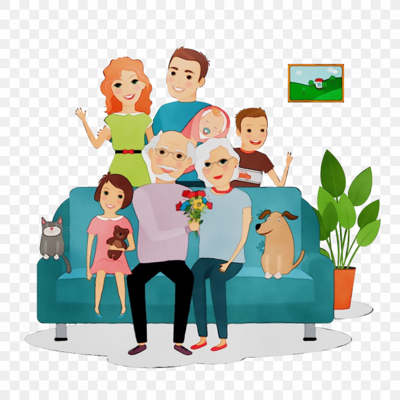Cartoon Sharing Room Child Furniture, PNG, 1000x1000px, Family Day, Cartoon, Child, Family, Family Pictures Download Free