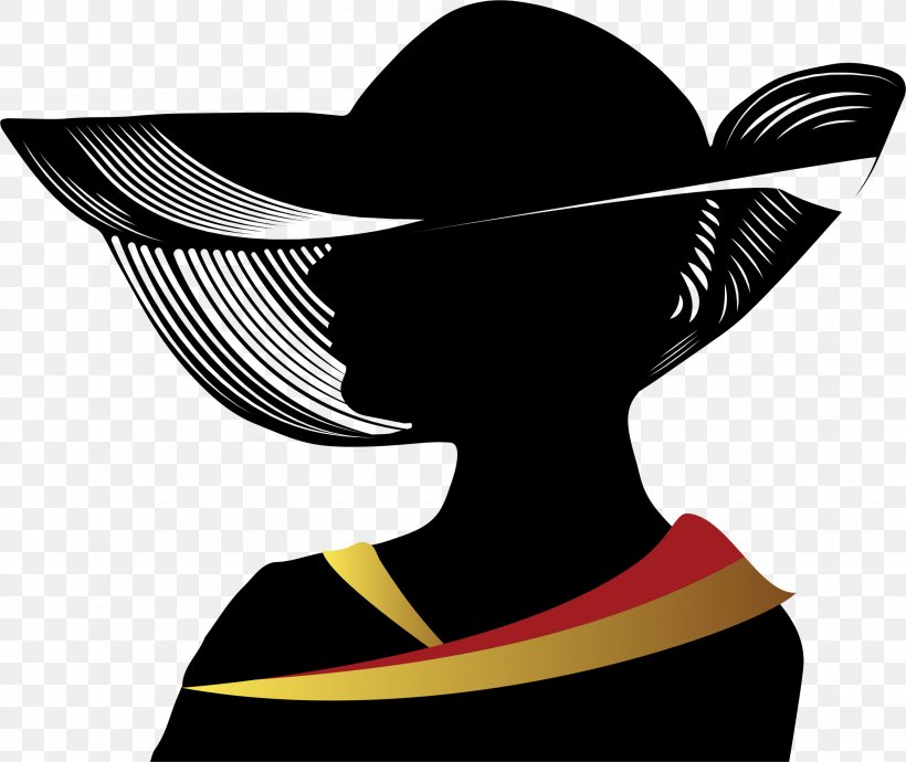 Woman With A Hat Silhouette Clip Art, PNG, 2250x1896px, Woman With A Hat, Black And White, Favicon, Free Content, Hat Download Free