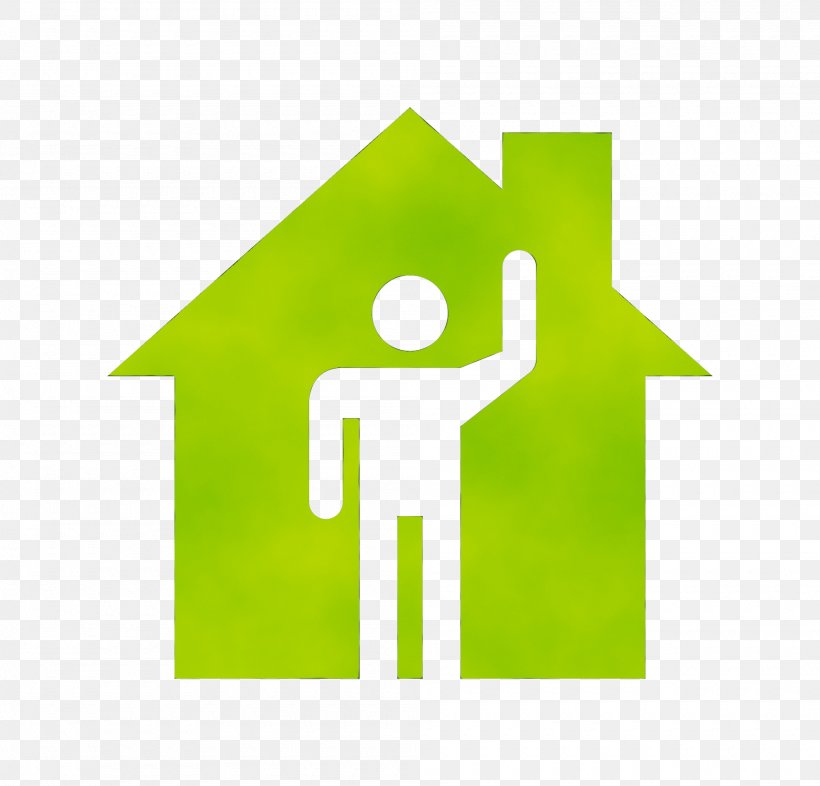 House Symbol, PNG, 2000x1918px, Watercolor, Green, House, Logo, Paint Download Free