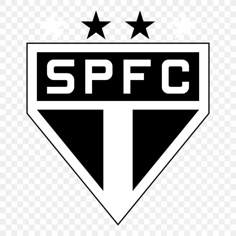 São Paulo FC Logo Black Emblem, PNG, 2400x2400px, Logo, Area, Black, Black And White, Black M Download Free