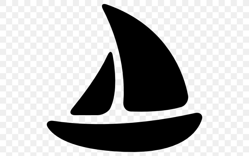 Sailing Ship Sailboat, PNG, 512x512px, Sail, Black, Black And White, Boat, Crescent Download Free
