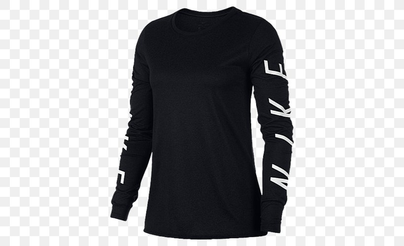 T-shirt Sleeve Nike Clothing Sweater, PNG, 500x500px, Tshirt, Active Shirt, Black, Blouse, Clothing Download Free