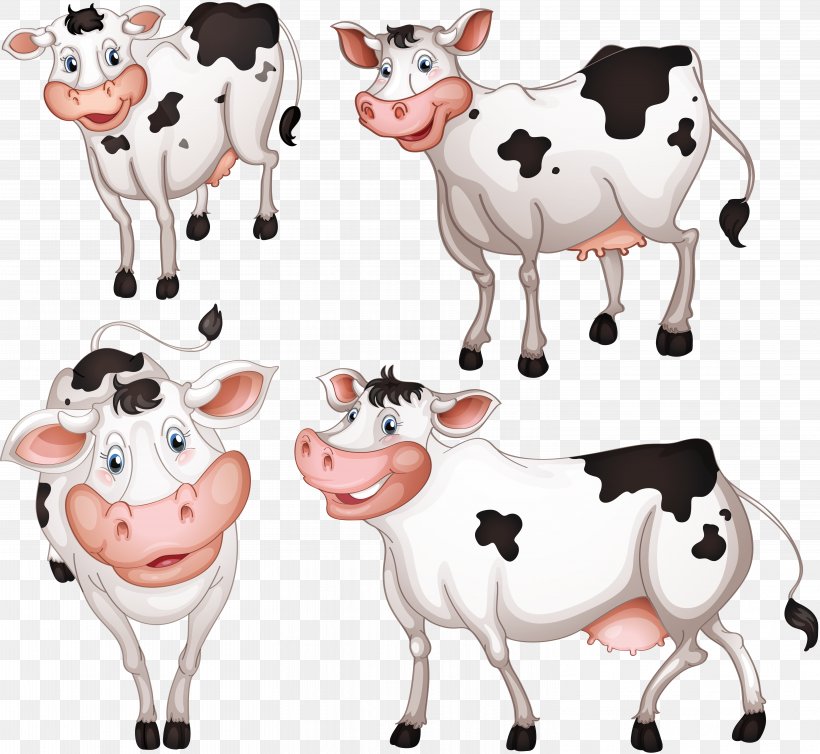 Dairy Cattle, PNG, 6044x5559px, Cattle, Animal Figure, Cartoon, Cattle Like Mammal, Cow Goat Family Download Free
