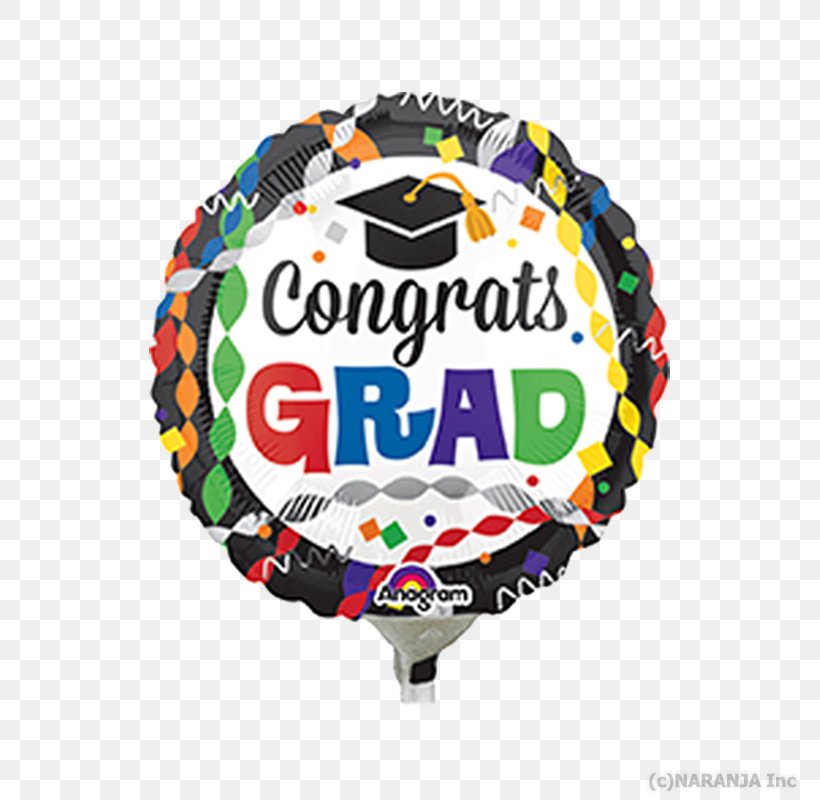 Mylar Balloon Graduation Ceremony Prom Birthday, PNG, 800x800px, Balloon, Birthday, Bopet, Brand, Confetti Download Free