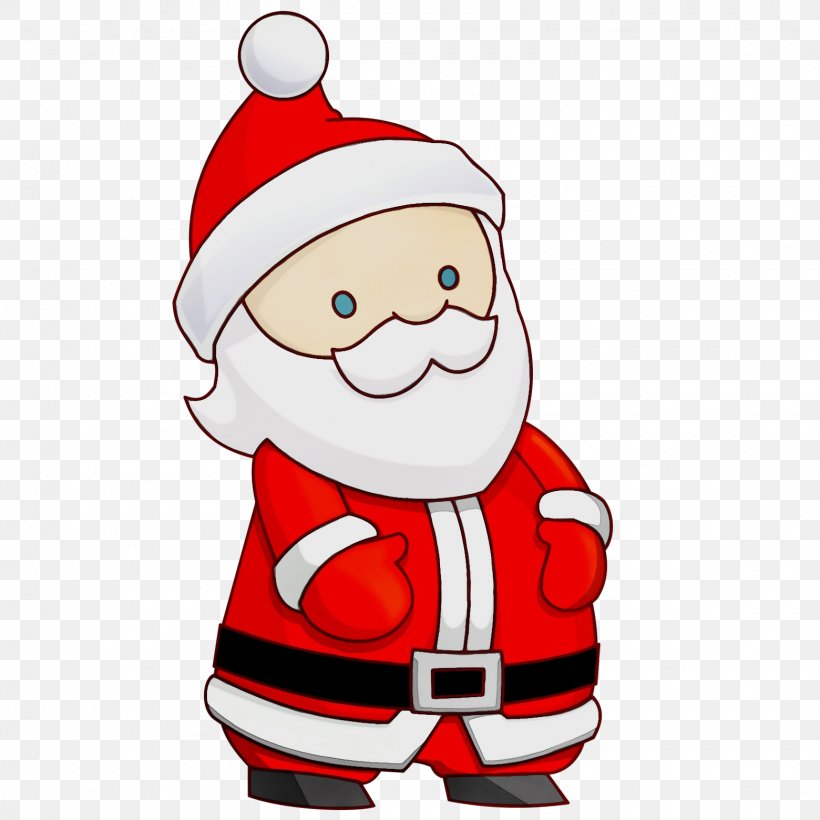 Santa Claus, PNG, 1560x1560px, Watercolor, Cartoon, Christmas, Fictional Character, Paint Download Free