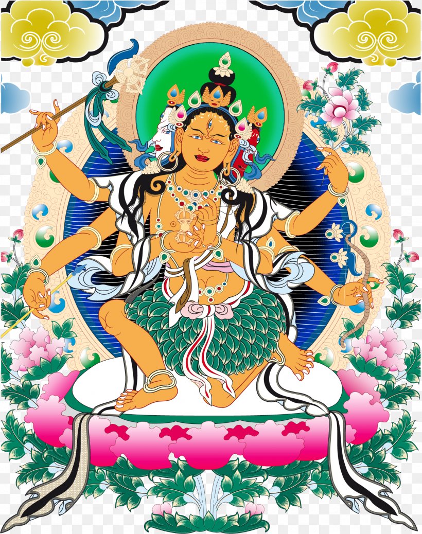 Tibetan Buddhism Thangka Tibetan Buddhism Illustration, PNG, 1356x1717px, Tibet, Art, Artwork, Bodhisattva, Buddhahood Download Free